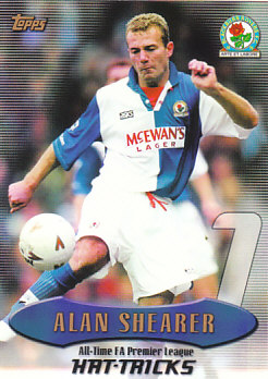 Alan Shearer Blackburn Rovers 2003 Topps Premier Gold All/Time Record #AT19